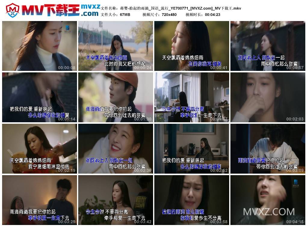 蒋婴-拾起的雨滴_国语_流行_YE700771